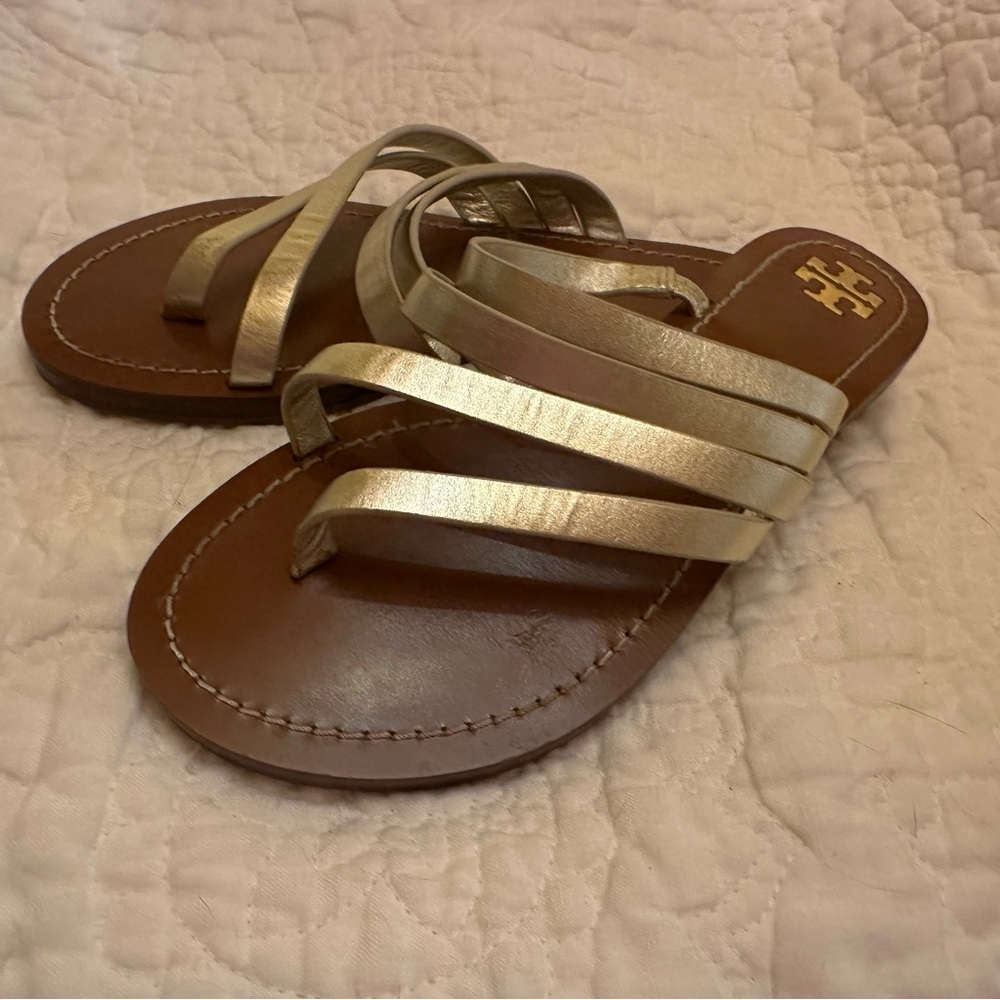 Gold Tory Burch Sandal